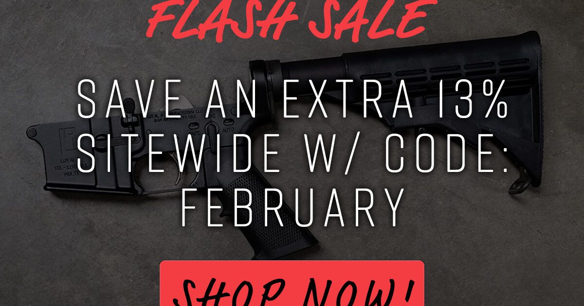 February Flash Sale at AR Build Junkie